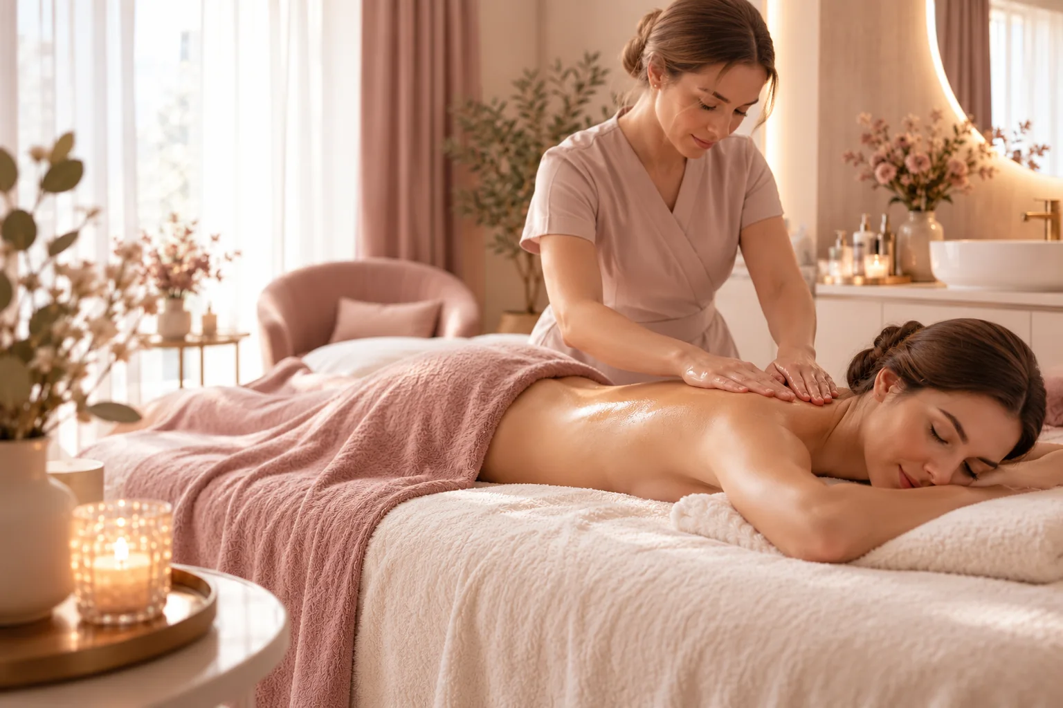 Ilustrativna fotografija masaže leđa u wellness okruženju